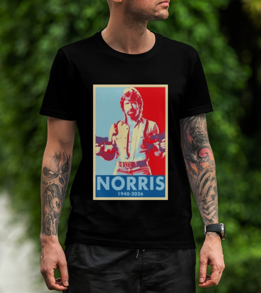 Norris 1940 2026 Retro Tribute With Dual Pistols T-Shirt