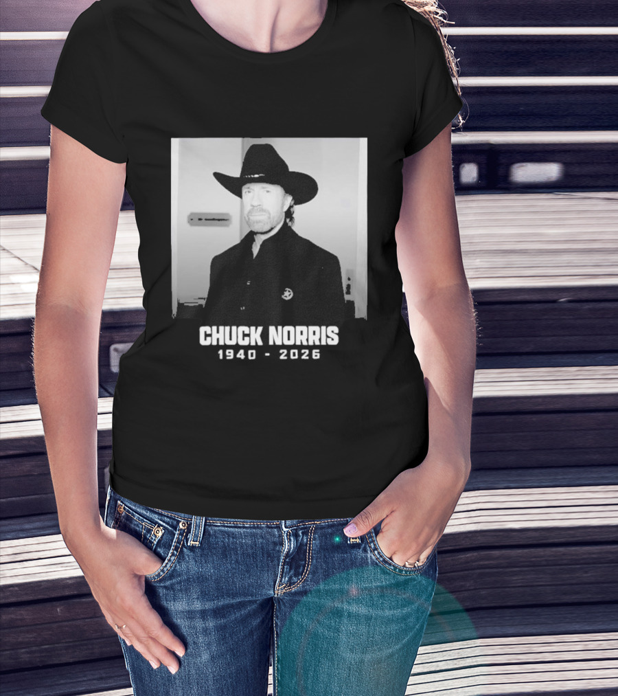 Chuck Norris Rest In Peace 2026 Cowboy Hat T-Shirt