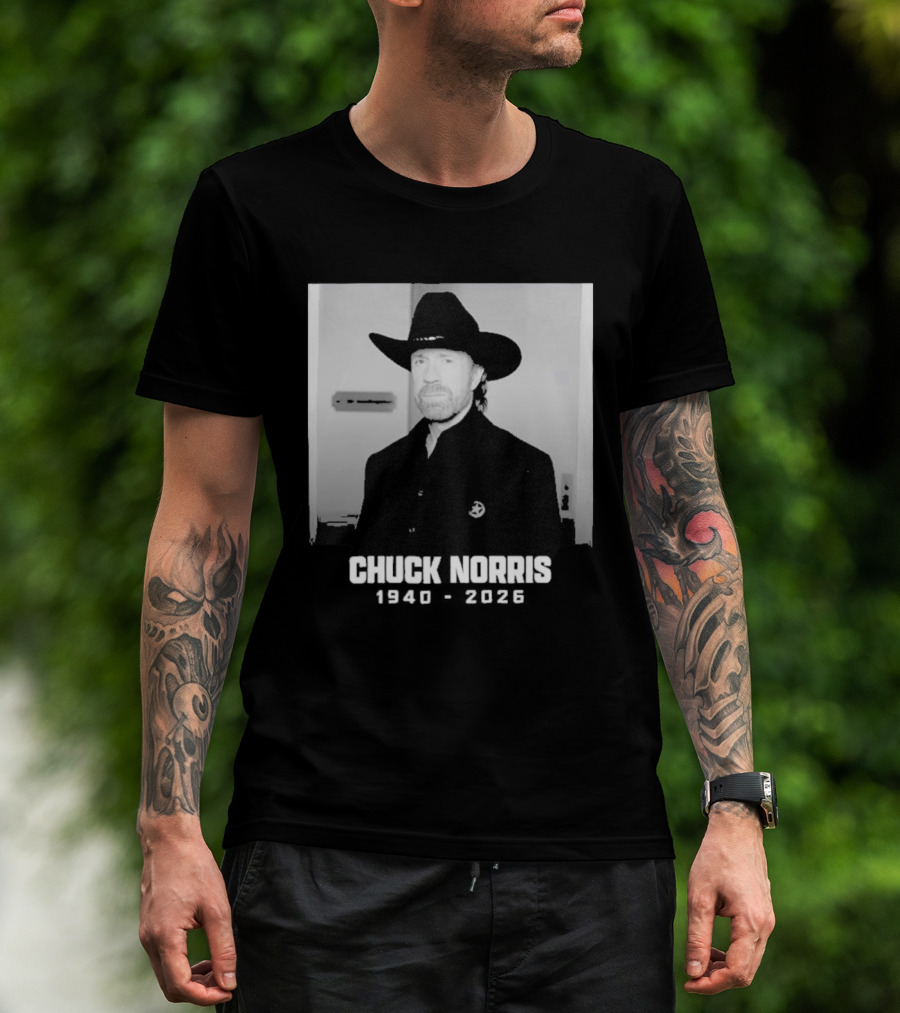 Chuck Norris Rest In Peace 2026 Cowboy Hat T-Shirt