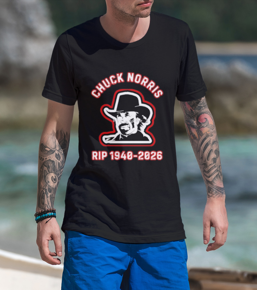 Rip Chuck Norris 1940 2026 Cowboy Hat T-Shirt