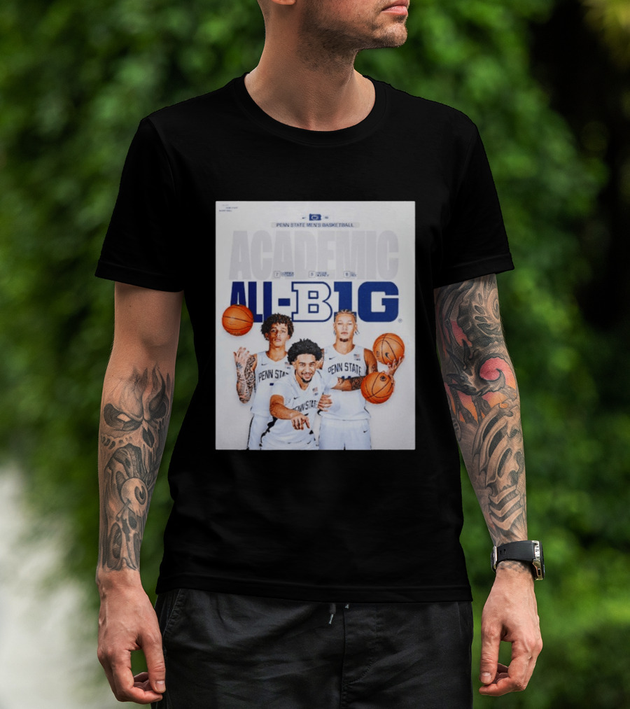 Penn State Men's Basketball Academic All Big Ten Honors 2026 Players T-Shirt