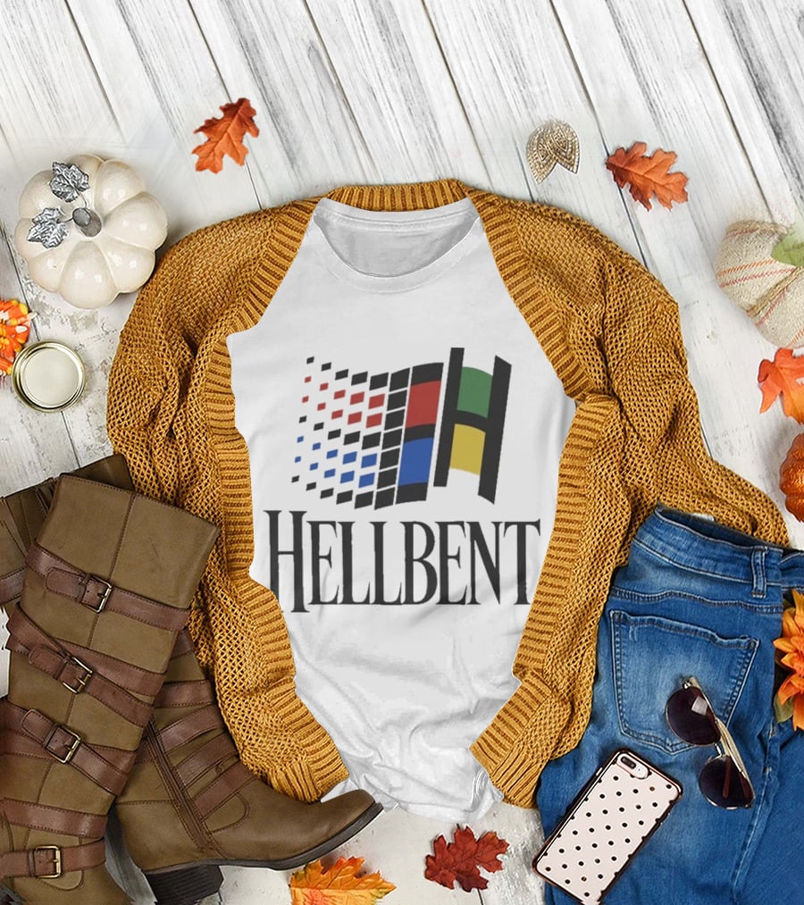 Hellbent Records Retro Pixelated Windows T-Shirt