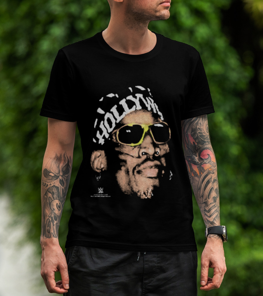 Dennis Rodman Hold My Own WWE Bandana Snow Wash T-Shirt