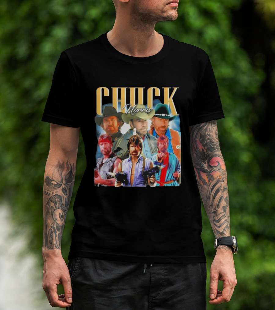 Chuck Norris 1940 2026 Collage Texas Ranger Legend T-Shirt