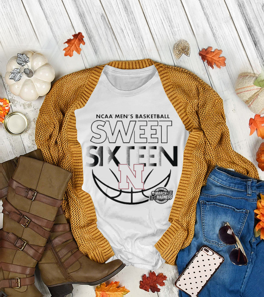 NCAA Men's Basketball Nebraska Cornhuskers March Madness Sweet Sixteen 2026 T-Shirt