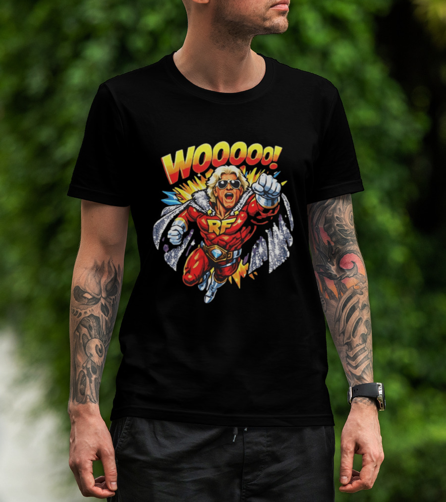 Woooo Super Flair RF Cartoon Hero T-Shirt