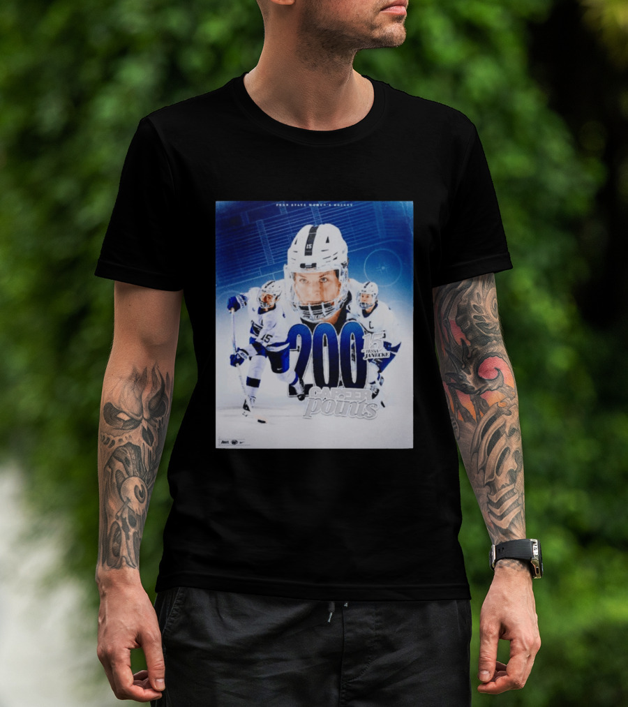 Penn State Women's Hockey Tessa Janecke 200 Career Points T-Shirt