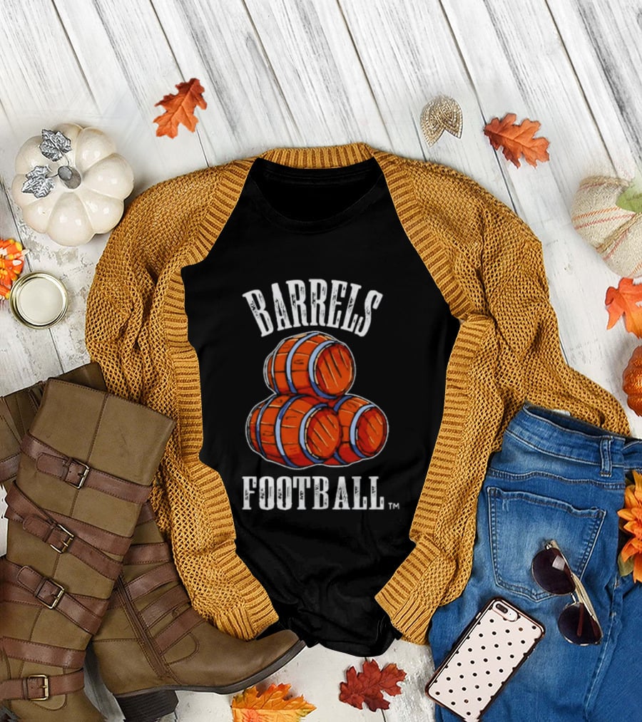 Barrels Football Three Blue Barrels Kentucky T-Shirt