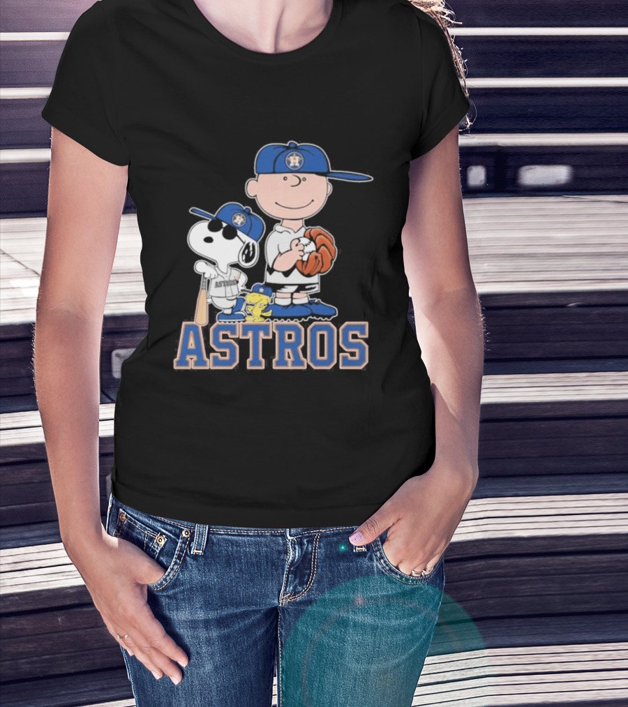 Snoopy Brown Astros Baseball 2026 T-Shirt