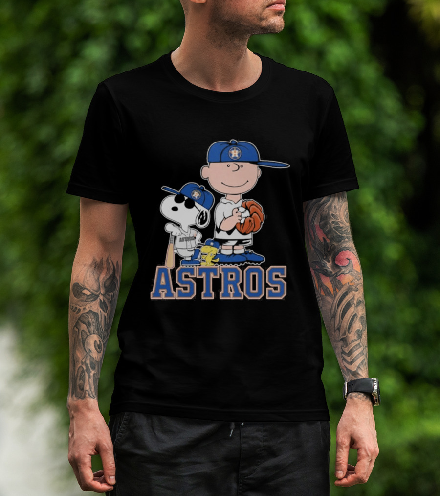 Snoopy Brown Astros Baseball 2026 T-Shirt