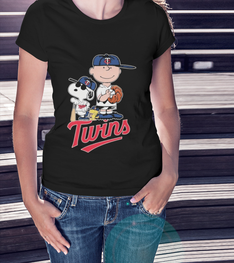 Snoopy 2026 Peanuts Charlie Brown Twins Baseball T-Shirt