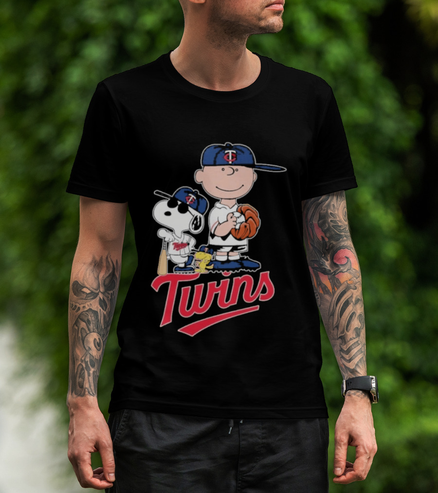 Snoopy 2026 Peanuts Charlie Brown Twins Baseball T-Shirt