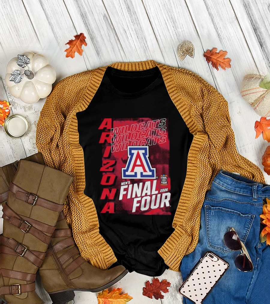 Arizona Wildcats 2026 Men's NCAA Final Four Basketball Tournament T-Shirt