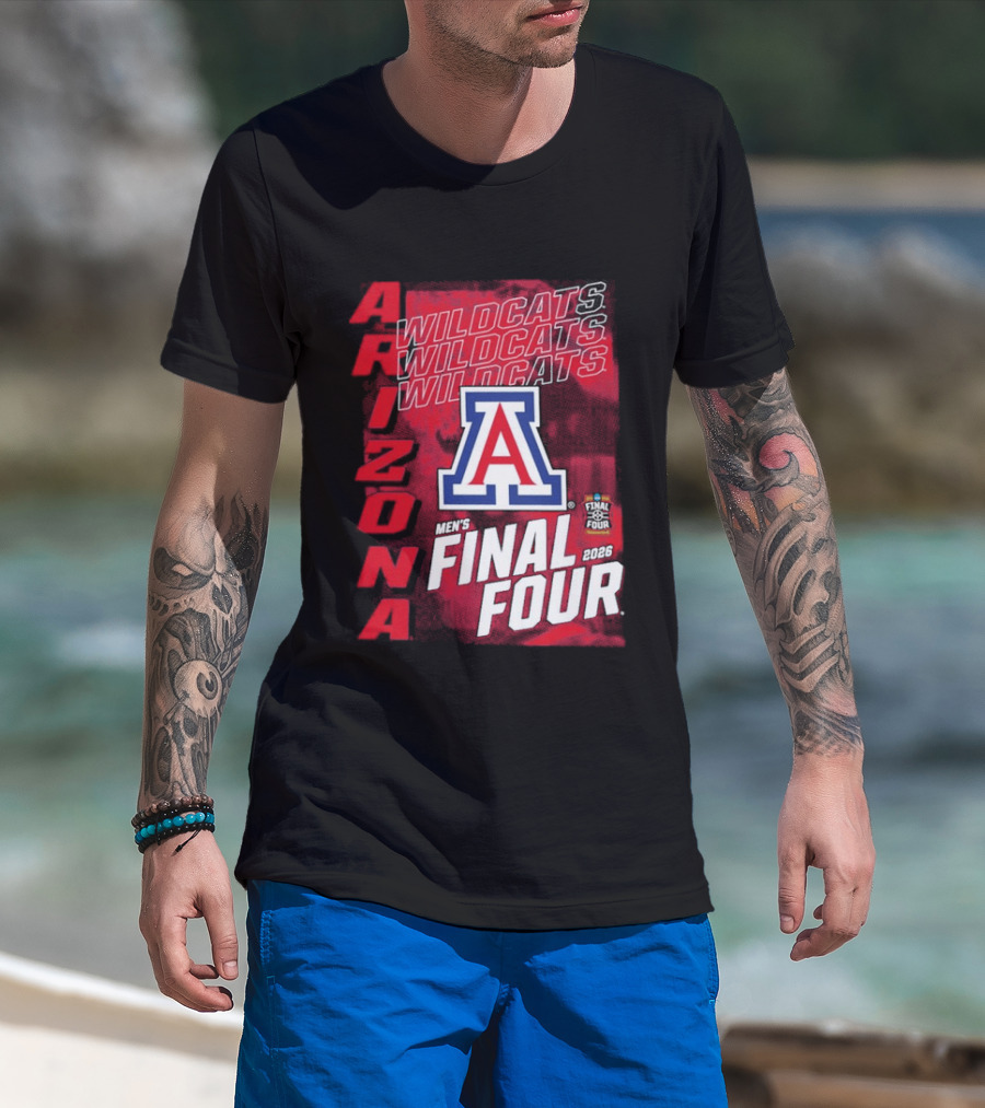 Arizona Wildcats 2026 Men's NCAA Final Four Basketball Tournament T-Shirt