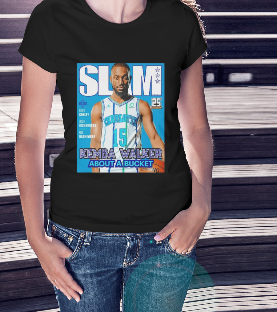Slam Magazine Kemba Walker Charlotte Hornets About A Bucket Edition T-Shirt