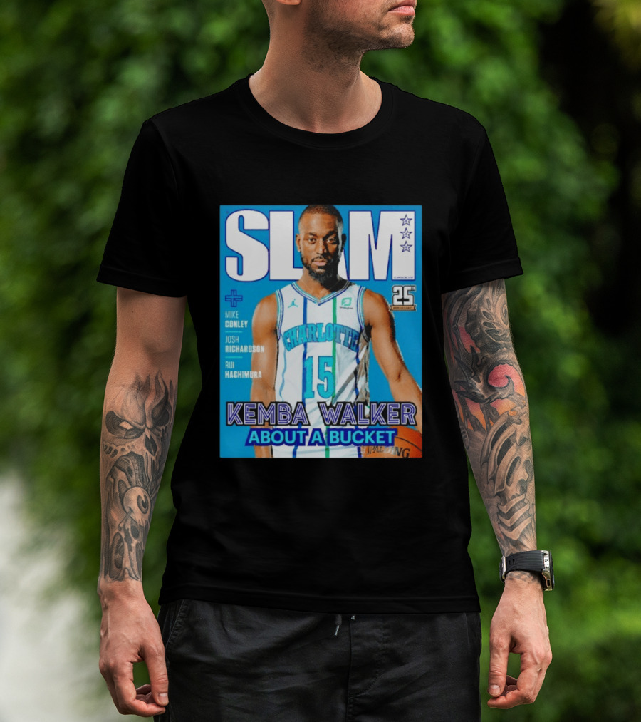Slam Magazine Kemba Walker Charlotte Hornets About A Bucket Edition T-Shirt