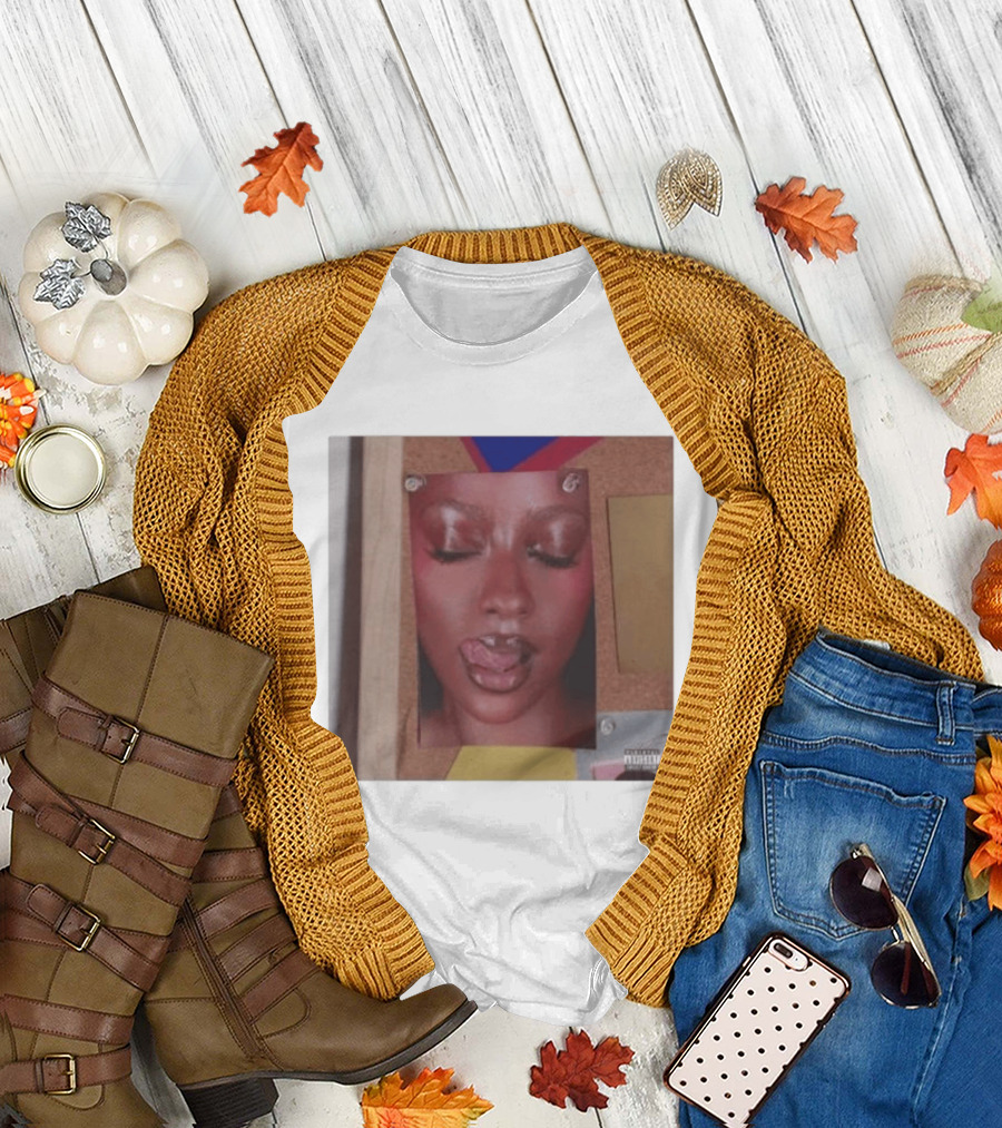 Candy Justine Skye Album Artwork with Portrait and Corkboard Accents T-Shirt