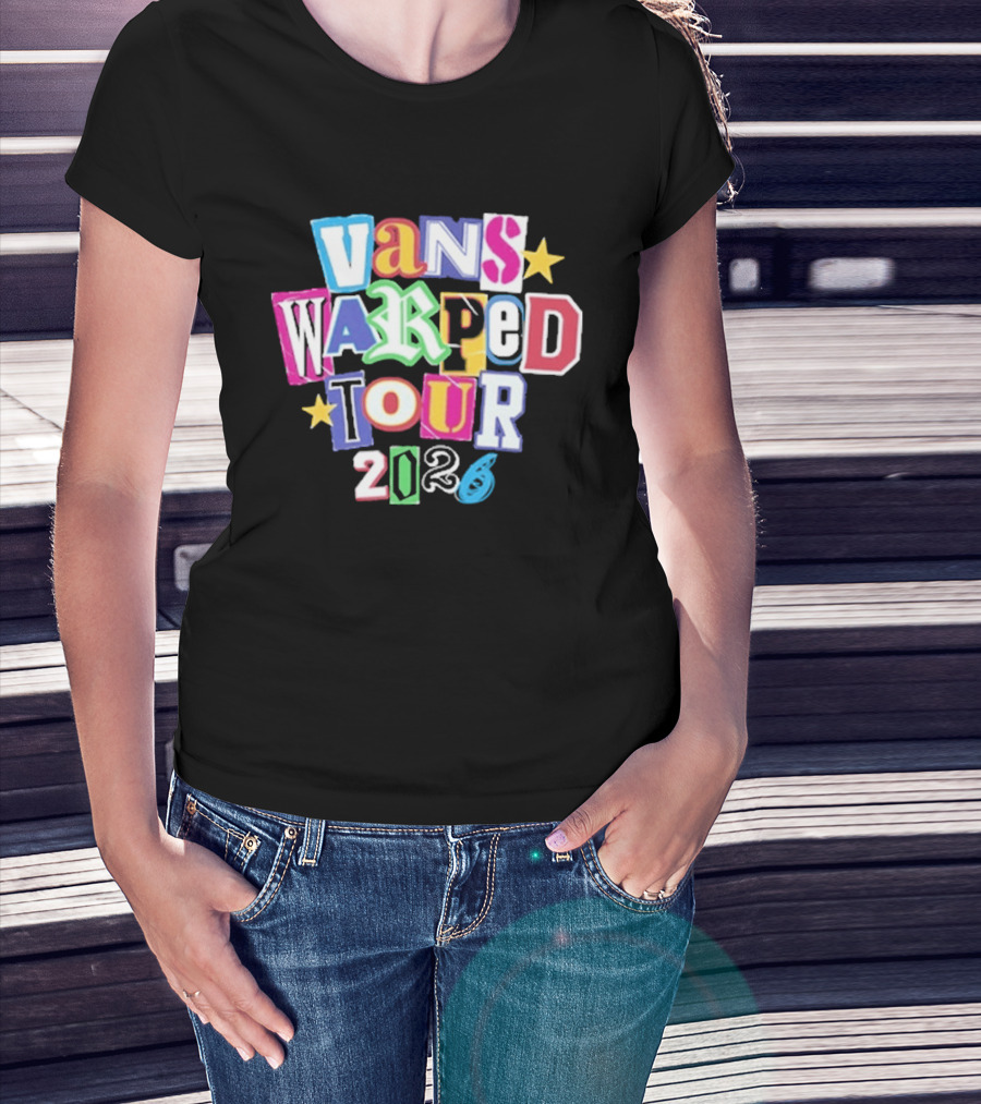 Vans Warped Tour 2026 Colorful Retro Festival T-Shirt