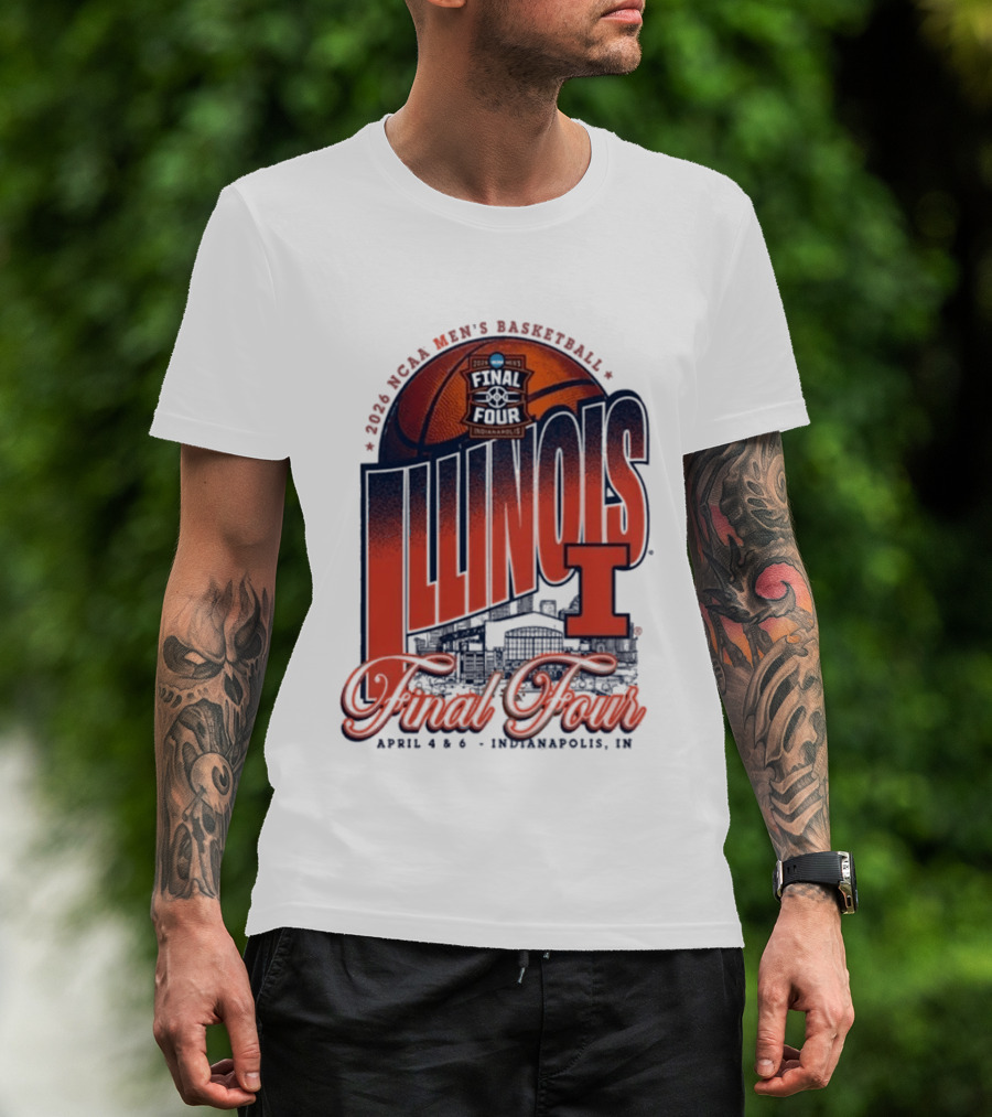 Illinois Men's Basketball 2026 NCAA Final Four Indianapolis April 4 6 T-Shirt