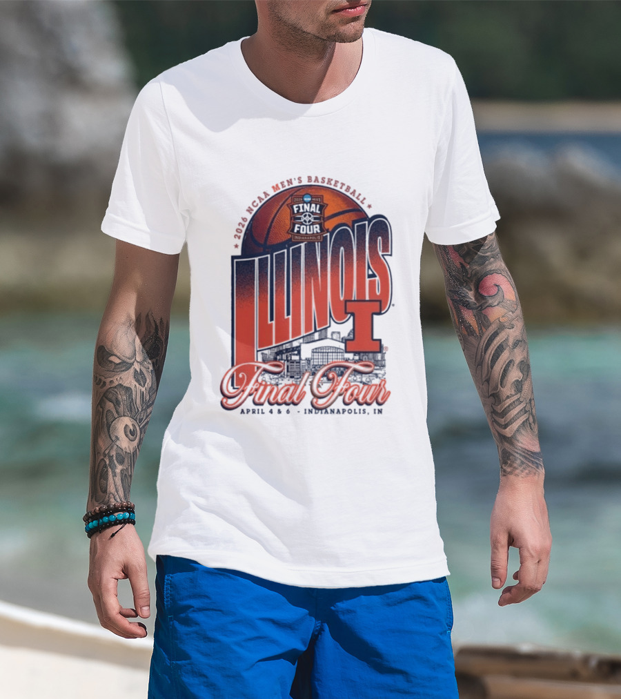 Illinois Men's Basketball 2026 NCAA Final Four Indianapolis April 4 6 T-Shirt