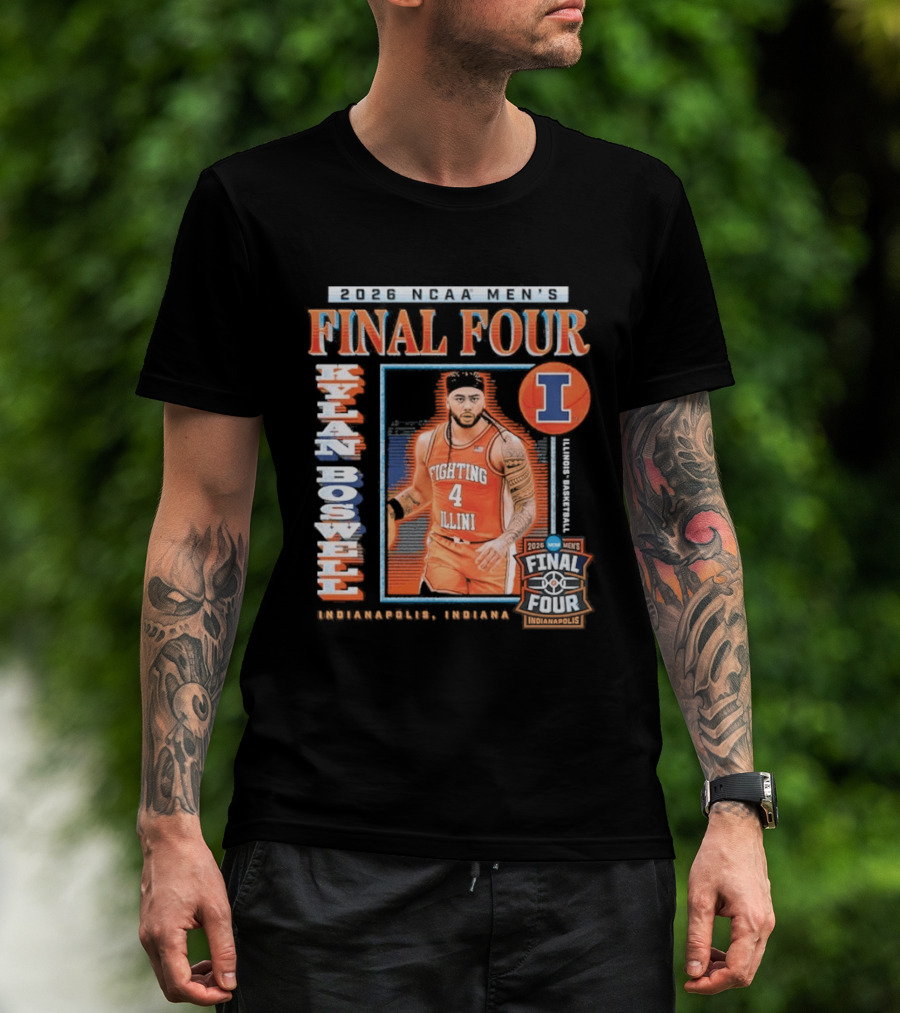 Kylan Boswell 2026 Final Four Fighting Illini NCAA March Madness T-Shirt