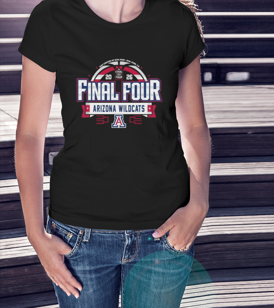 2026 Final Four Arizona Wildcats Basketball Tournament T-Shirt