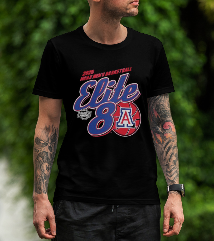 Arizona Wildcats 2026 NCAA Men's Basketball Elite 8 T-Shirt