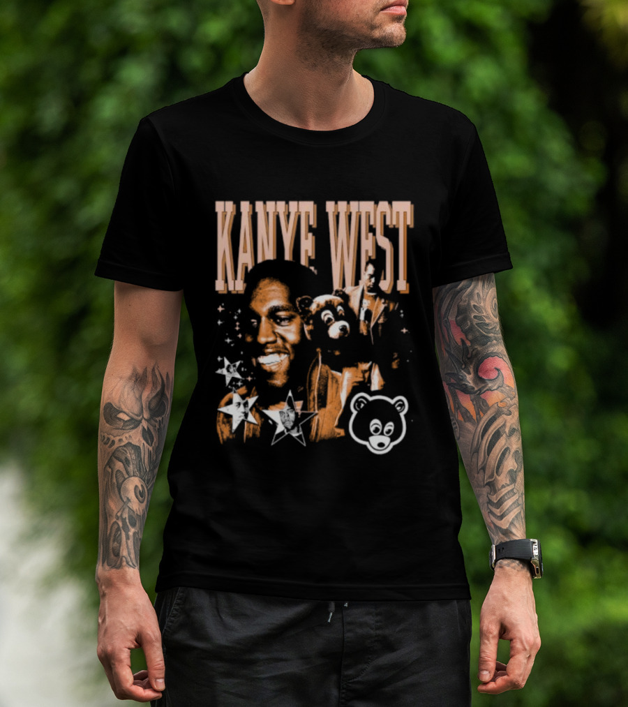 Kanye West College Dropout Bear Stars T-Shirt