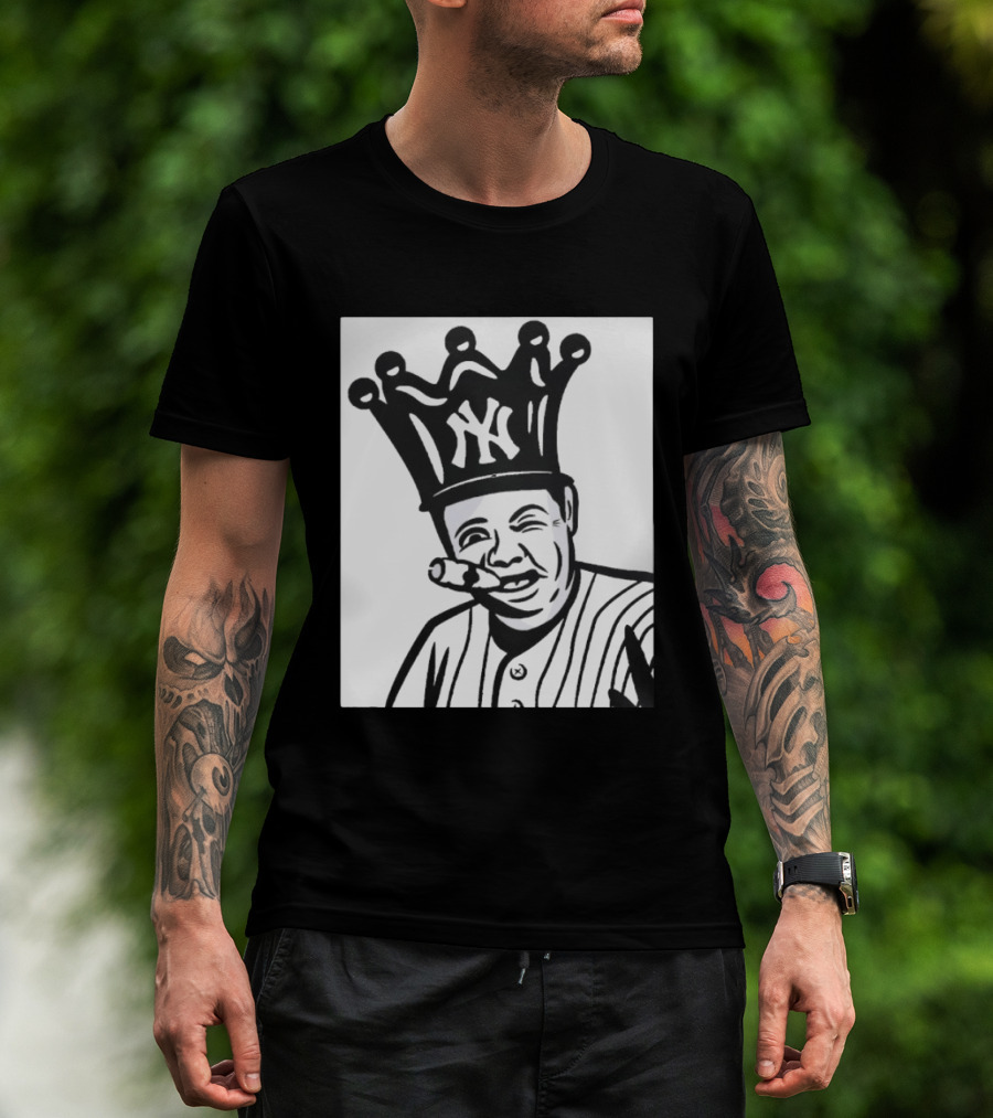 Babe Ruth Cigar Crown NY Yankees Opening Day T-Shirt
