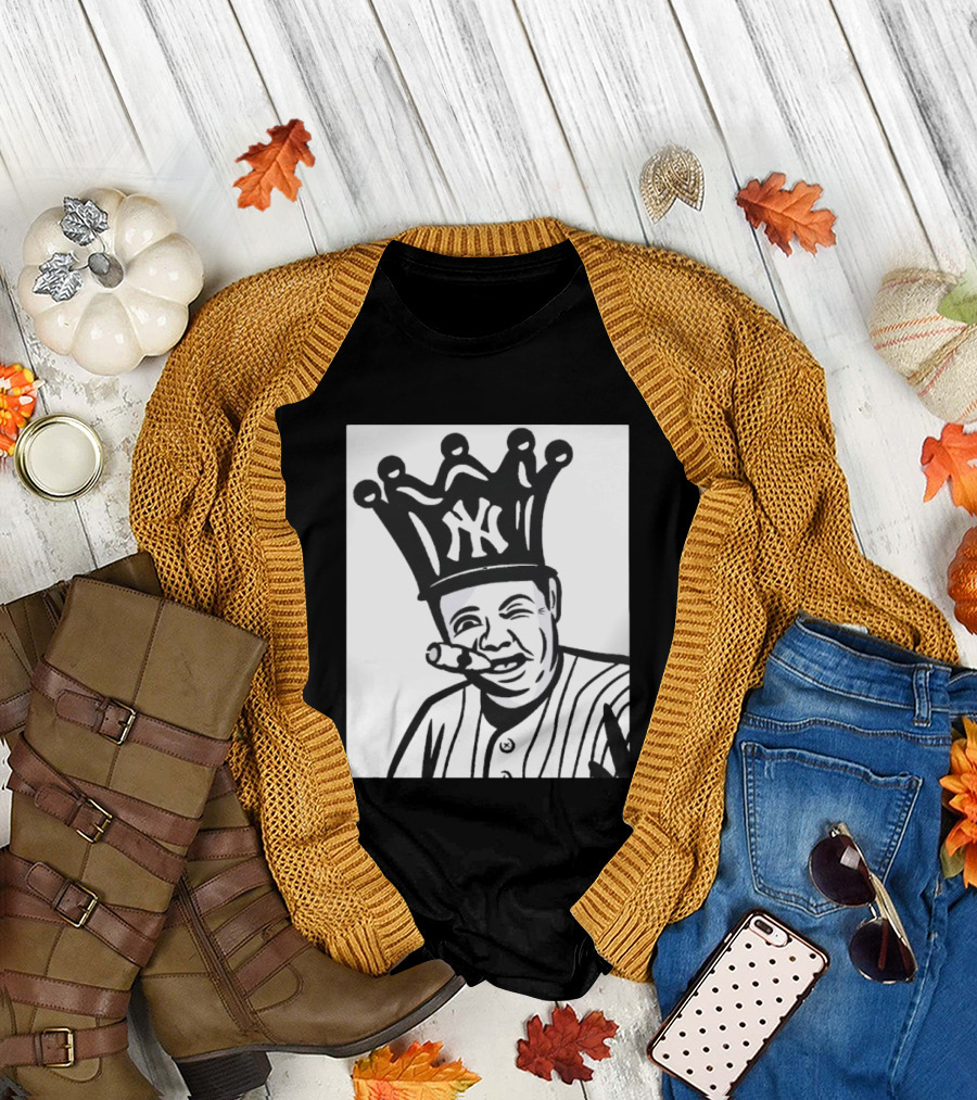Babe Ruth Cigar Crown NY Yankees Opening Day T-Shirt