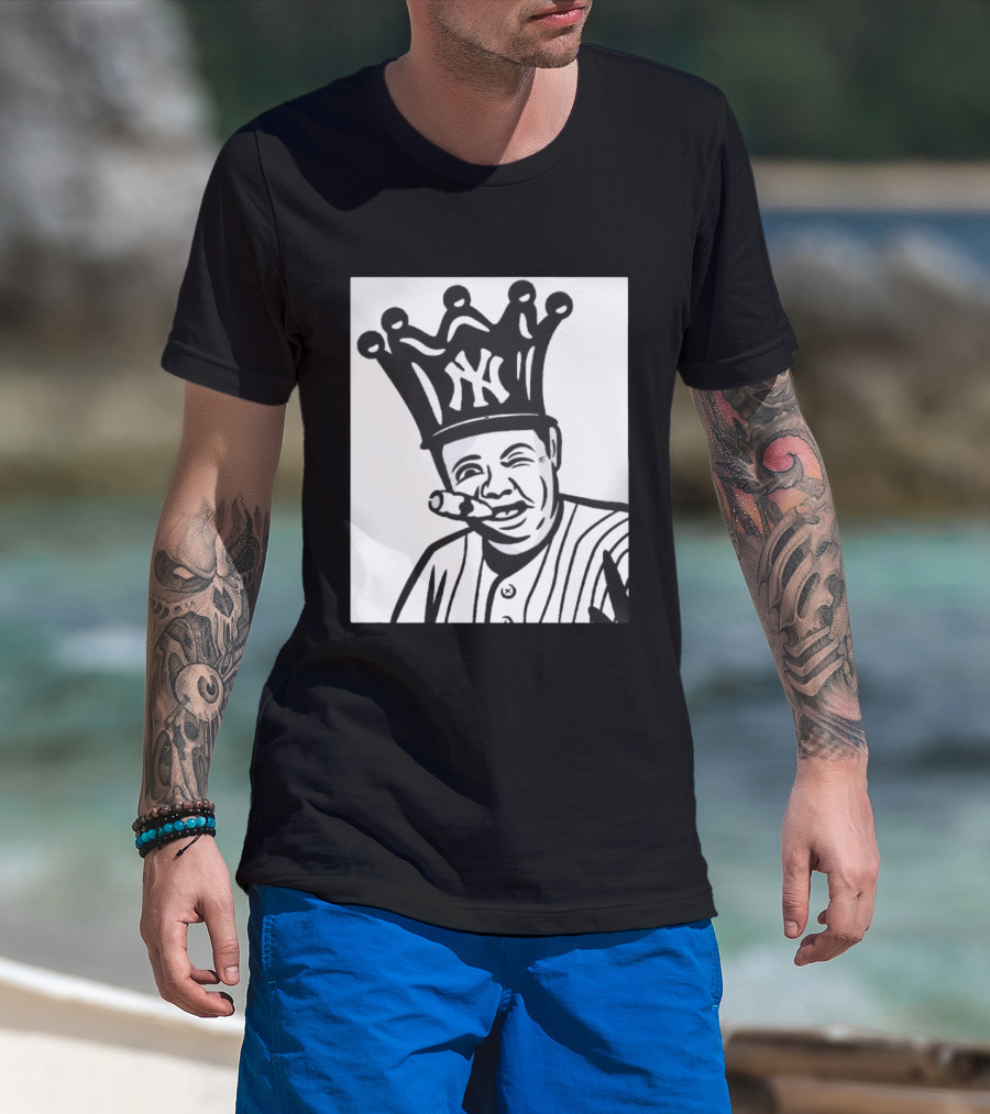 Babe Ruth Cigar Crown NY Yankees Opening Day T-Shirt