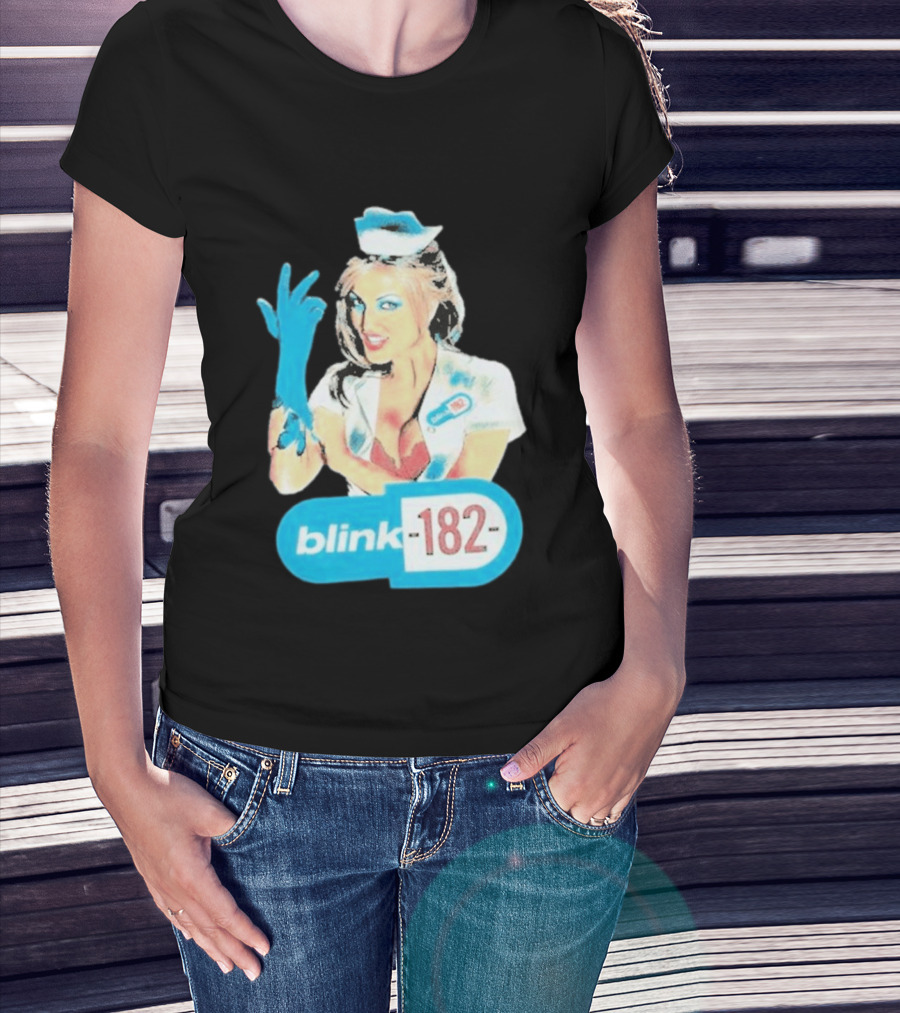 Blink 182 Enema Of The State Nurse Glove T-Shirt
