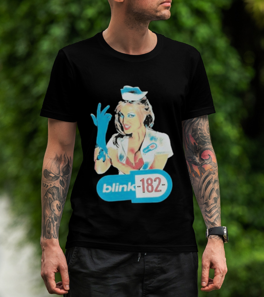 Blink 182 Enema Of The State Nurse Glove T-Shirt