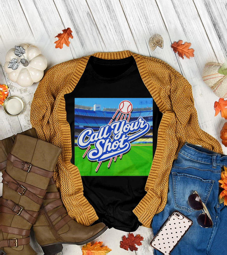 Call Your Shot Los Angeles Dodgers Stadium Baseball T-Shirt