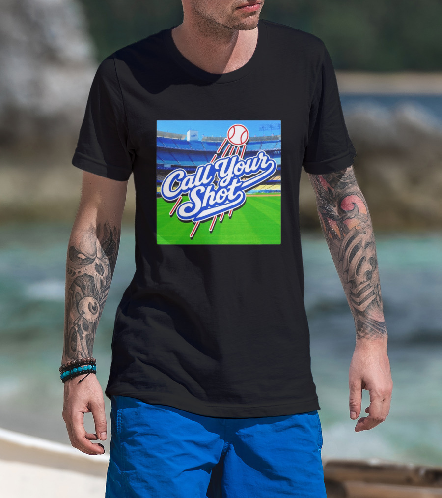 Call Your Shot Los Angeles Dodgers Stadium Baseball T-Shirt