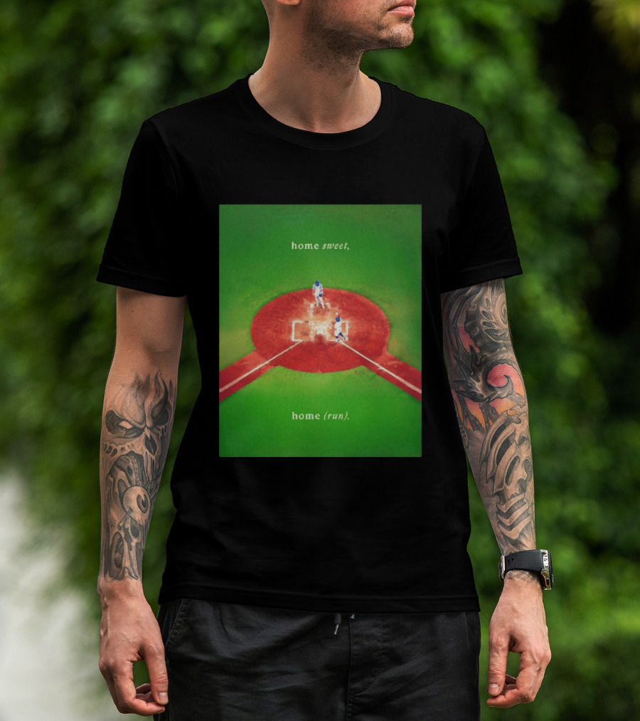 Home Sweet Home Run LA Dodgers 2026 MLB Opening Day Baseball Stadium Scene T-Shirt