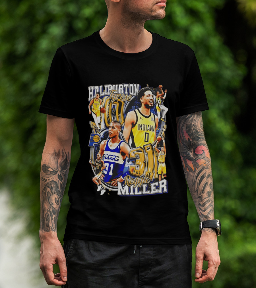 Haliburton Tyrese 0 Indiana Pacers Reggie Miller 31 T-Shirt