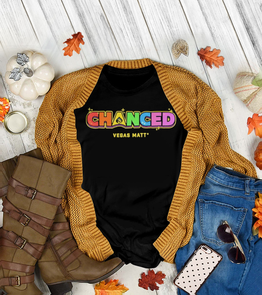 Chanced Rainbow Vegas Matt Colorful T-Shirt