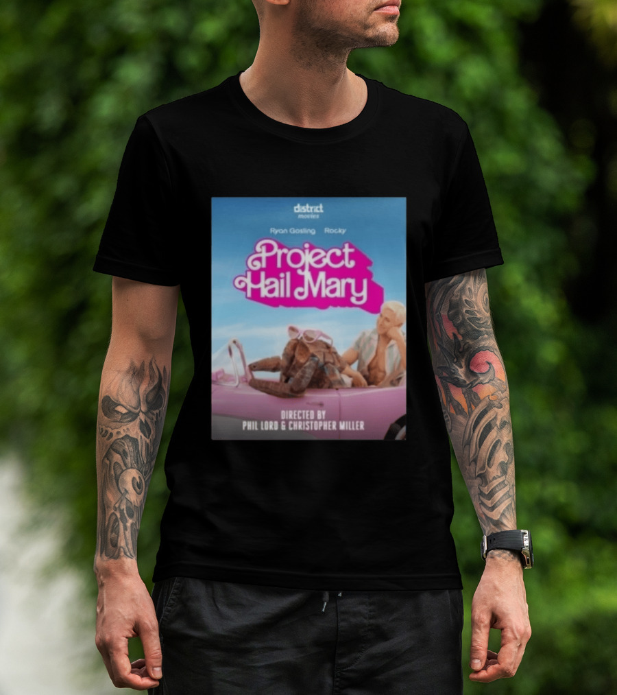 Ryan Gosling Rocky Project Hail Mary Barbie Movie Mashup Directed By Phil Lord Christopher Miller T-Shirt