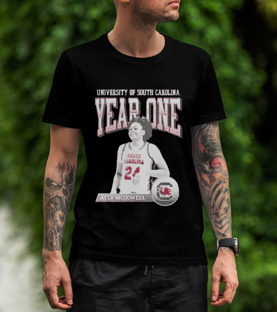 University Of South Carolina Year One Ayla McDowell South Carolina Gamecocks T-Shirt