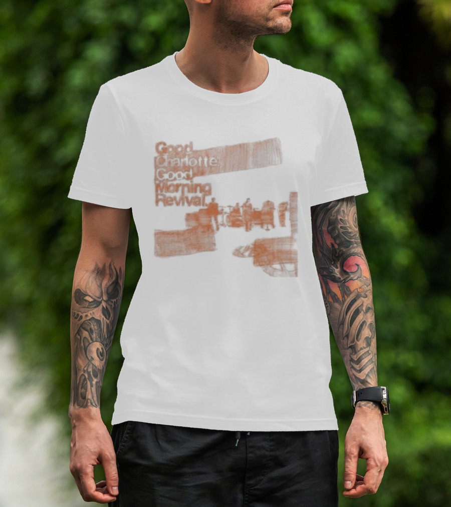 Good Morning Revival Reimagined Whimsical Doodle T-Shirt