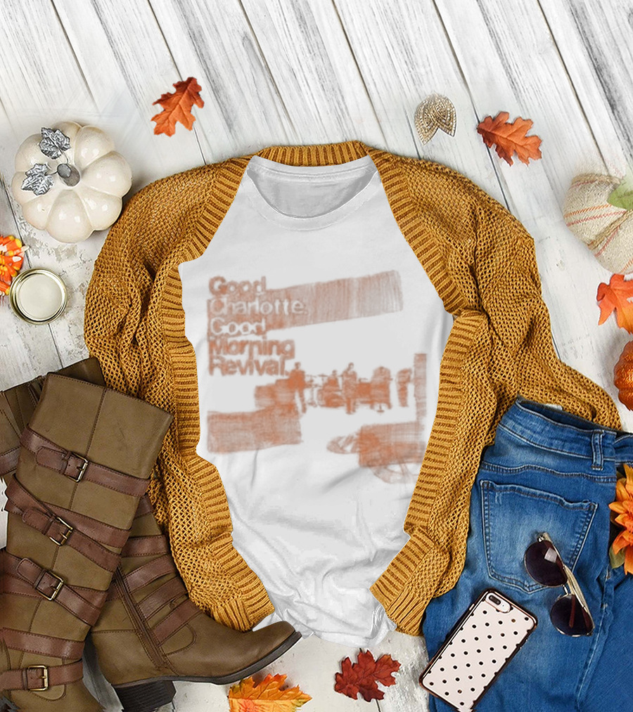 Good Morning Revival Reimagined Whimsical Doodle T-Shirt