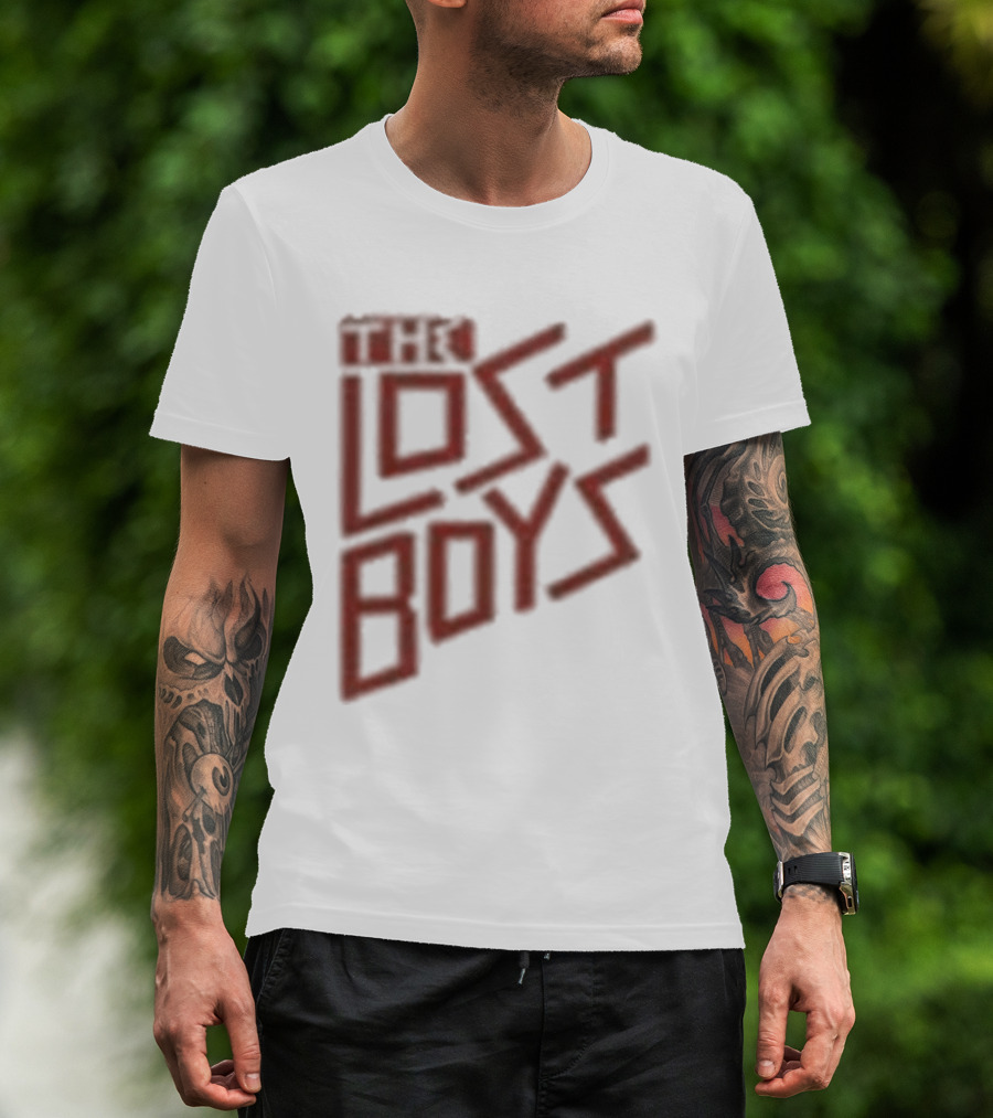 The Lost Boys Concert Crop Top 80s Retro Font T-Shirt