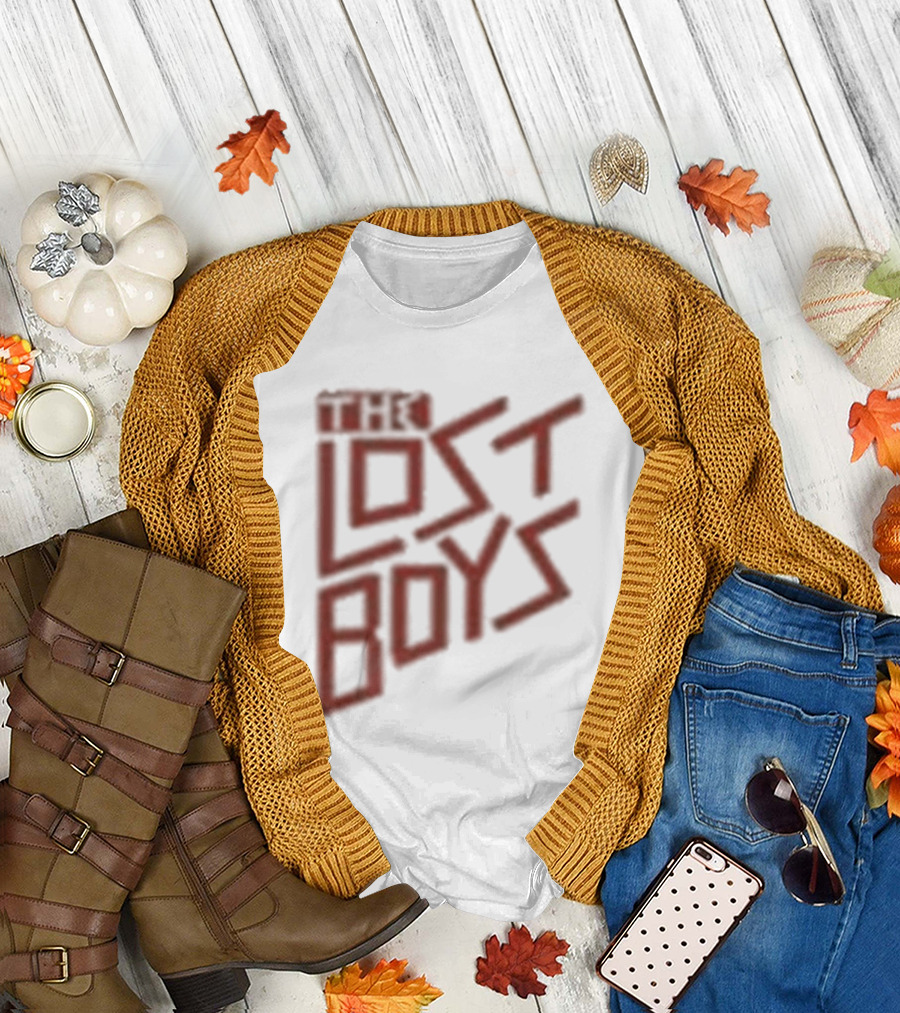 The Lost Boys Concert Crop Top 80s Retro Font T-Shirt