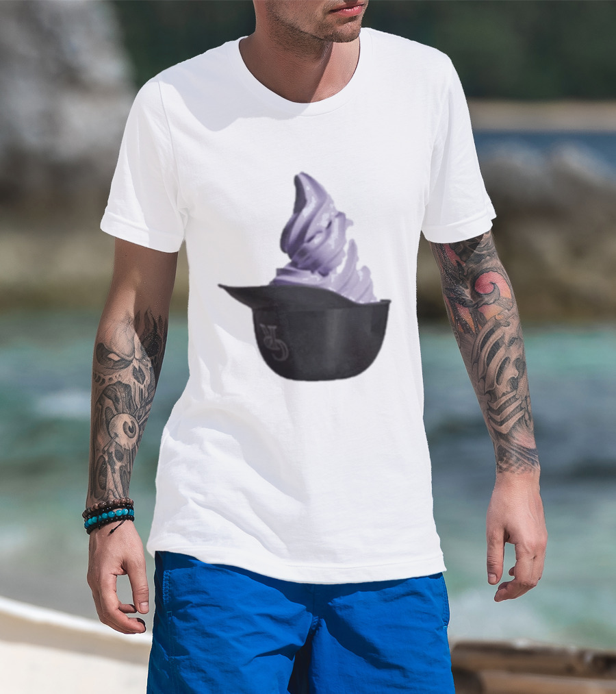 Colorado Rockies Boozy Ice Cream Purple Soft Serve Treat T-Shirt