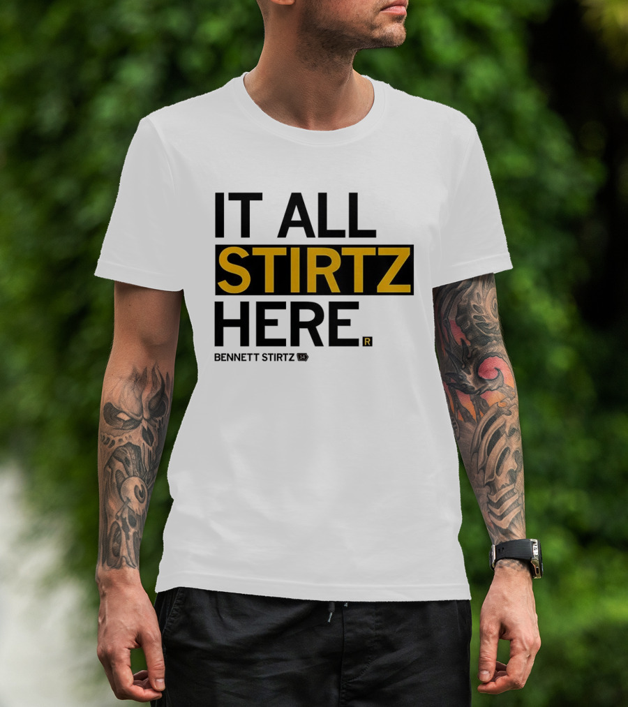 It All Stirtz Here Bennett Stirtz Iowa Hawkeyes Men's Basketball T-Shirt