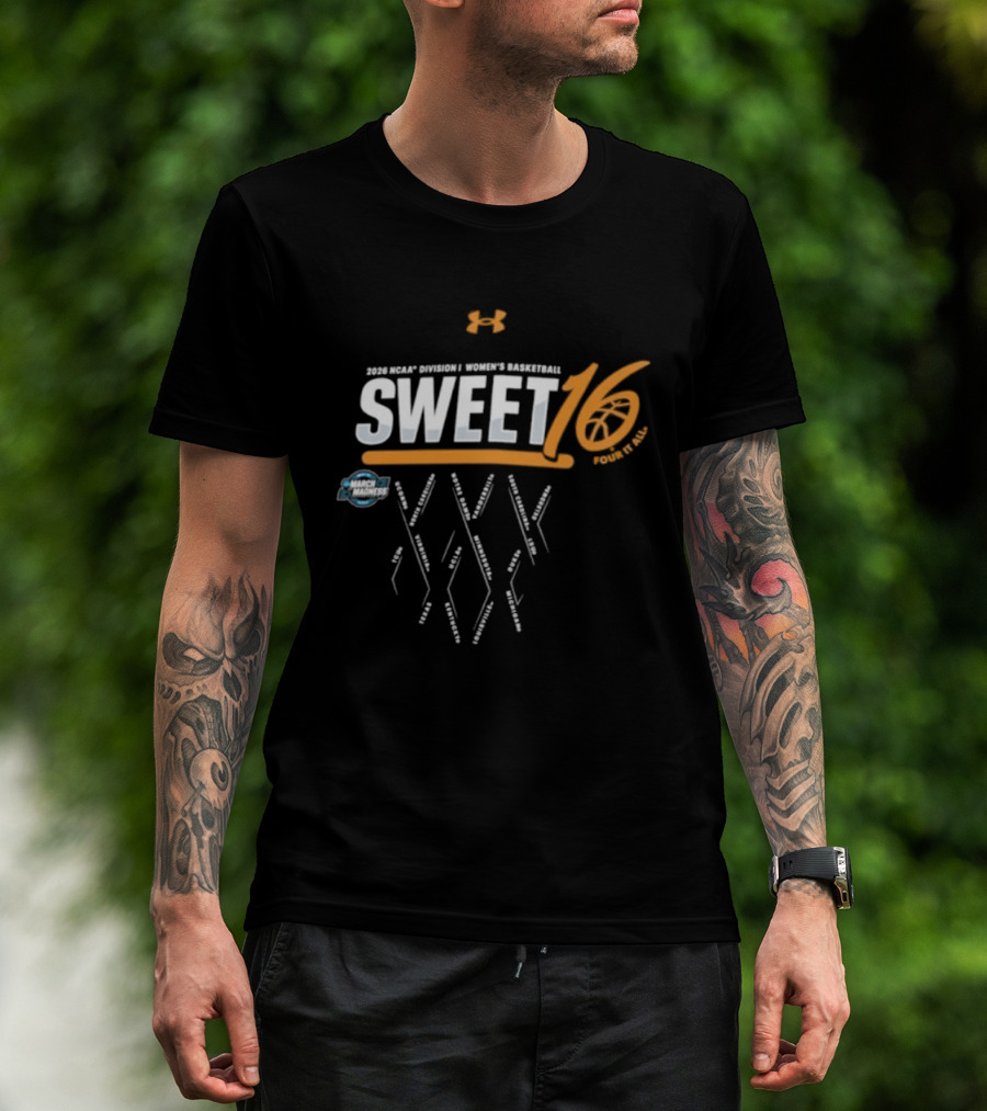 2026 NCAA Women's Basketball Sweet 16 Tournament Teams T-Shirt