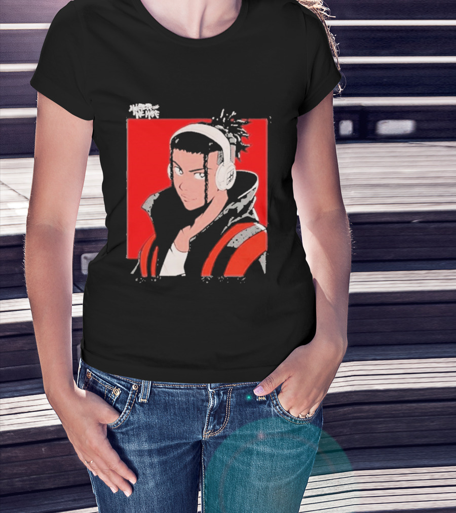 Monsters We Make Jabari Booker Headphones Red Jacket T-Shirt