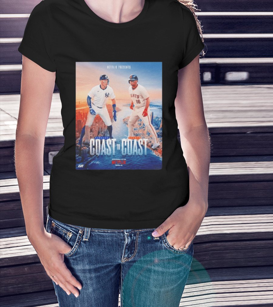 NETFLIX Presents Yankees Giants Coast To Coast Streaming Live March 25 T-Shirt