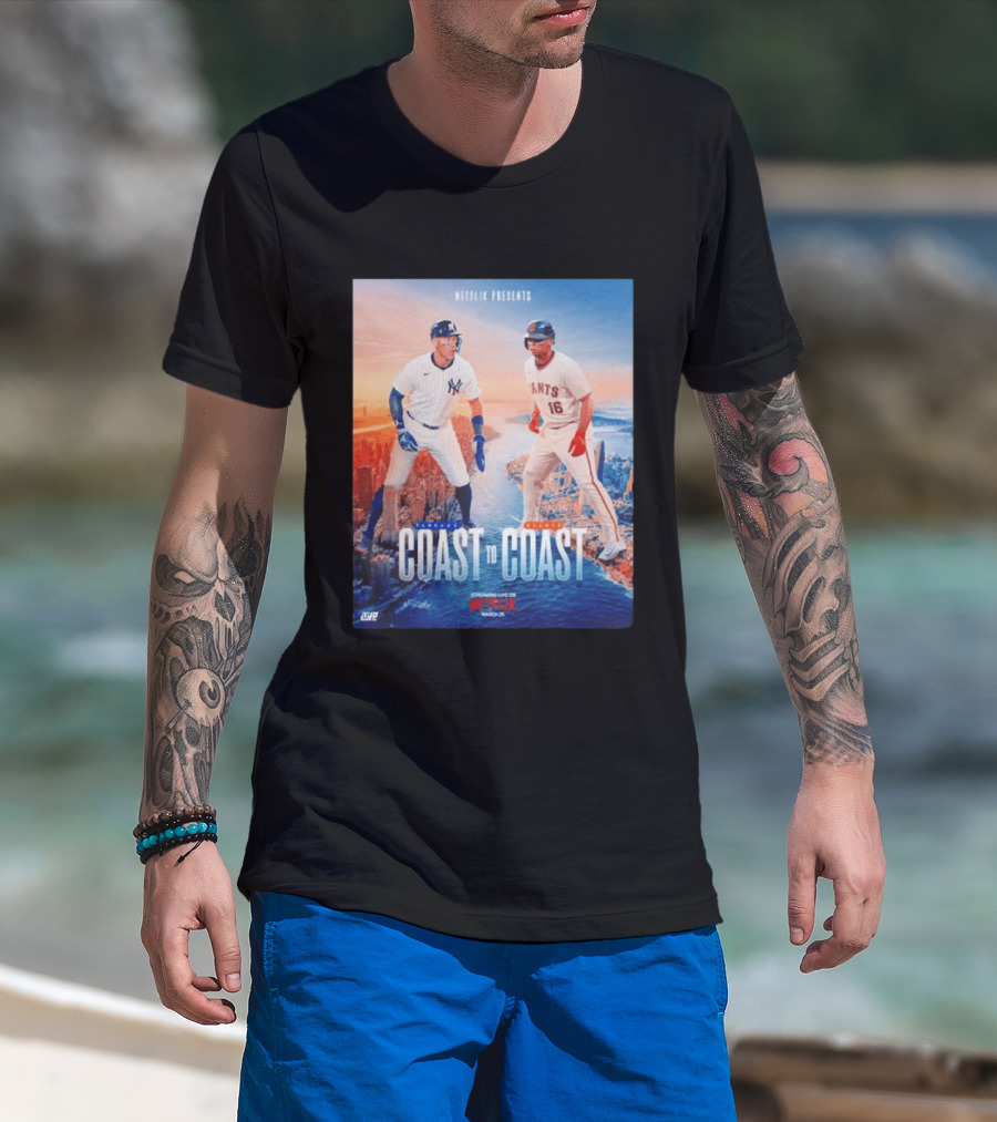 NETFLIX Presents Yankees Giants Coast To Coast Streaming Live March 25 T-Shirt